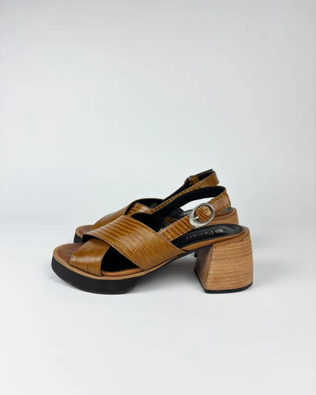 Sandalias marron pecari