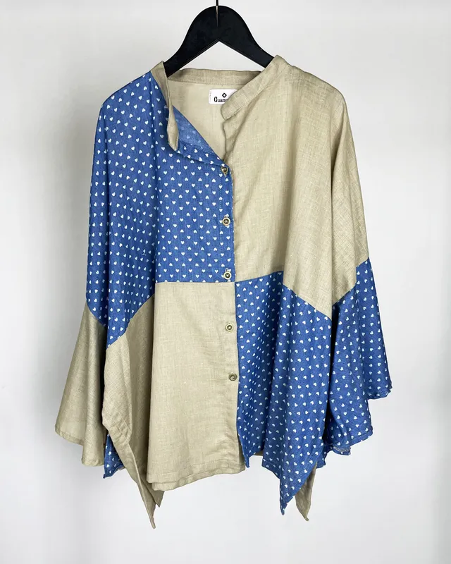 Camisa combinada guamanai
