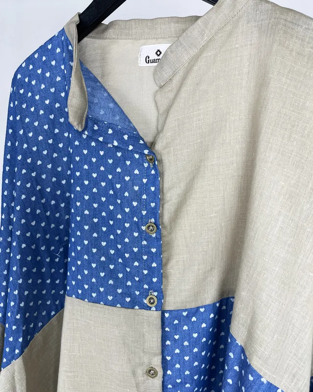 Camisa combinada guamanai