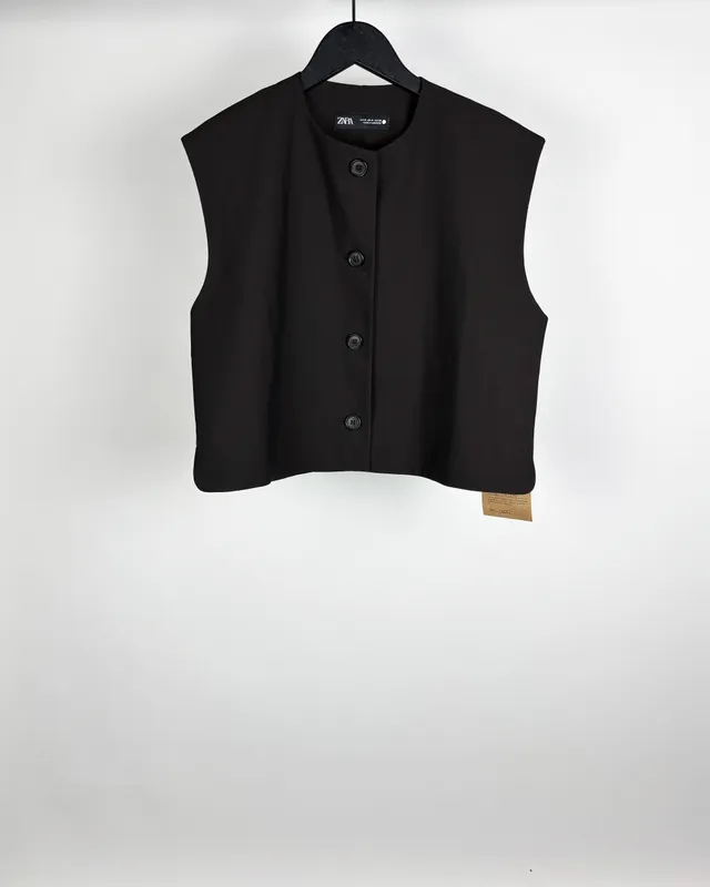 Chaleco marron zara