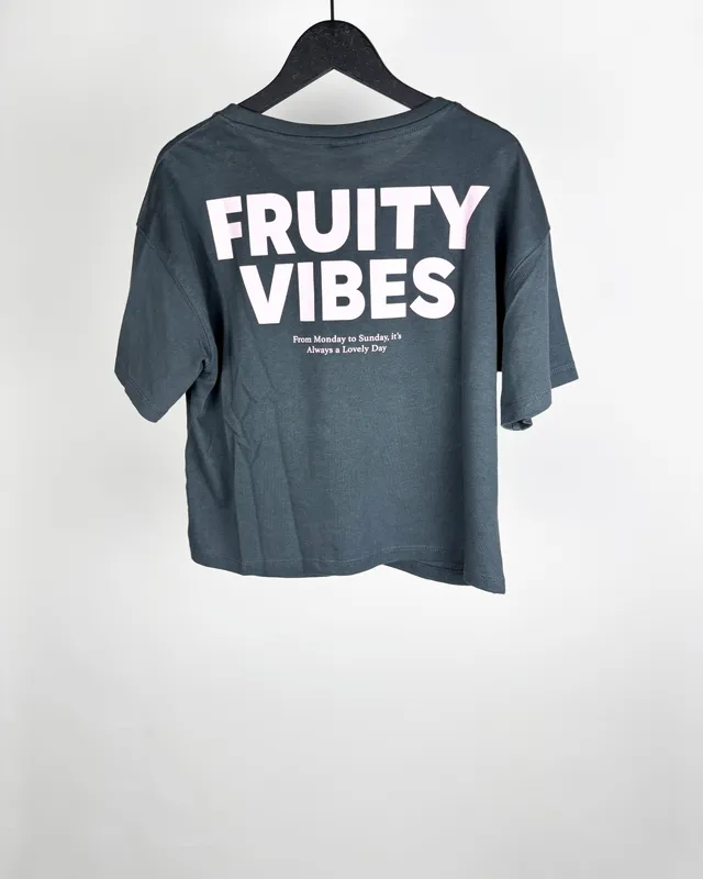 Remera mc gris c/cherrys zara