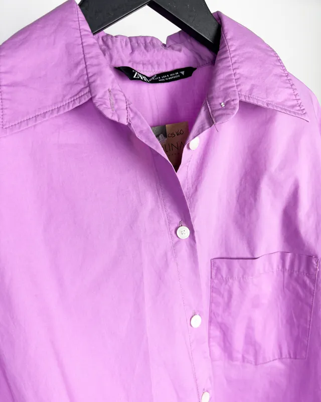 Camisa rosa viejo zara