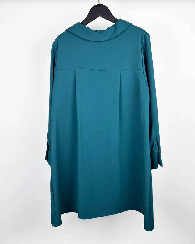 Vestido corto verde zara