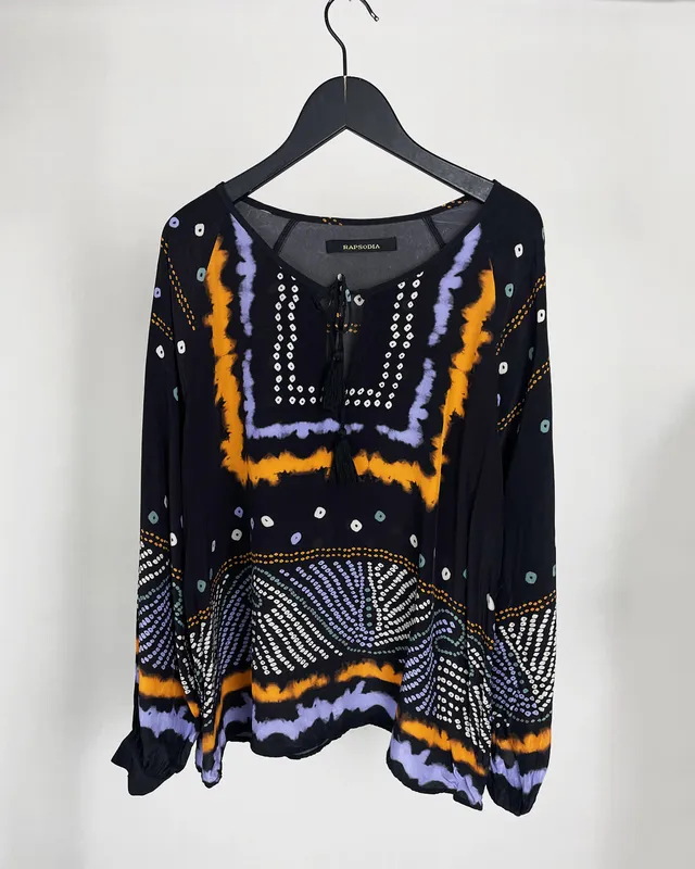 Blusa rapsodia estampada