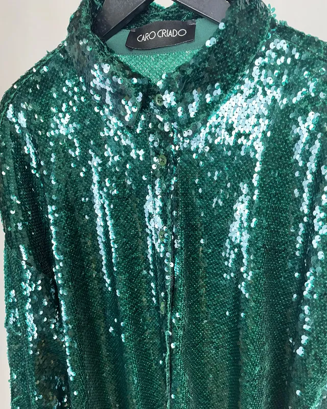 Camisa caro criado en lentejuelas