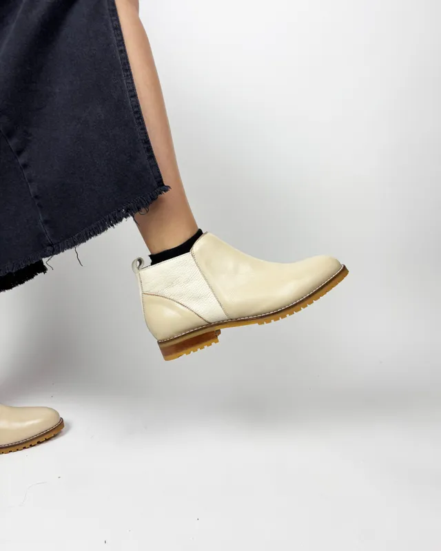 Botas beige anne chaussure