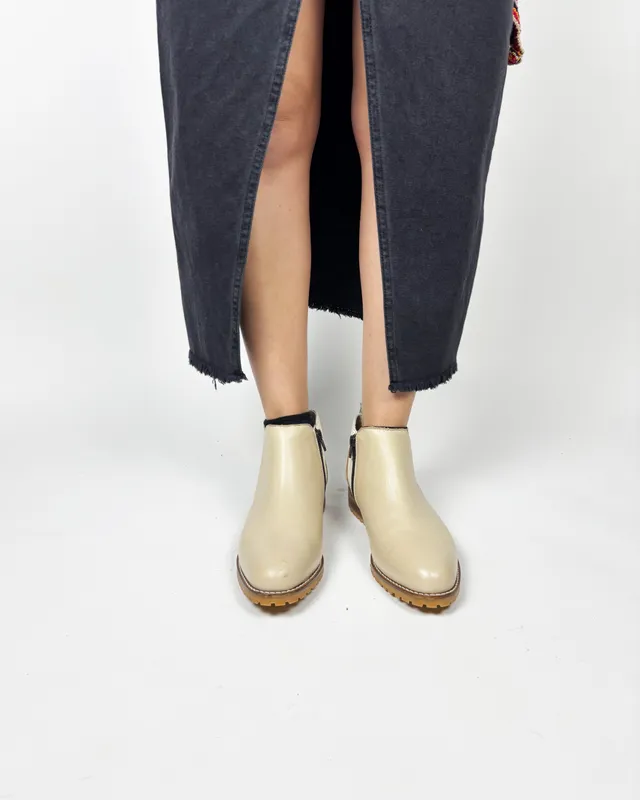 Botas beige anne chaussure