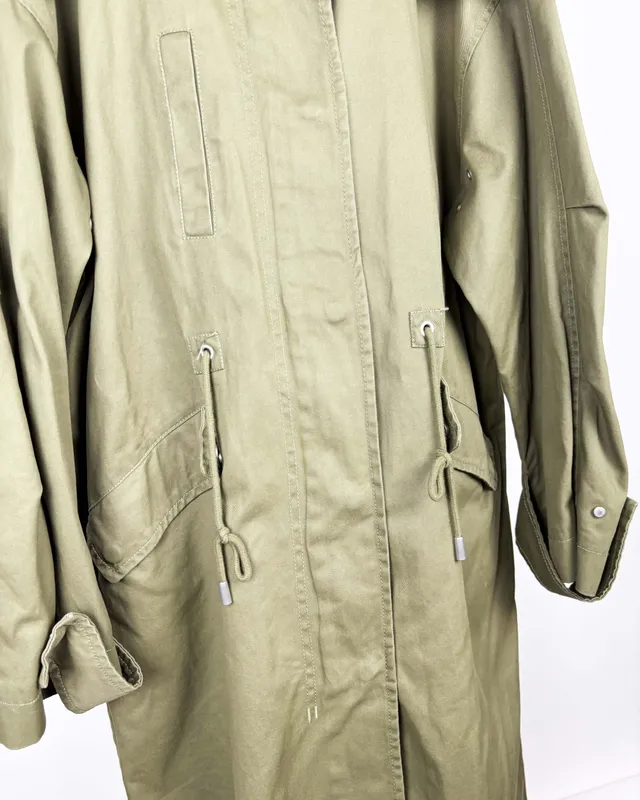 Parka verde zara