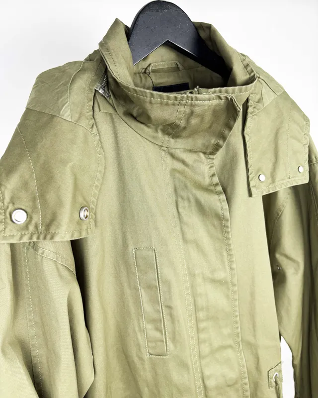 Parka verde zara