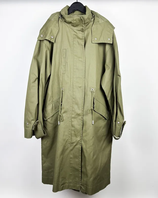 Parka verde zara