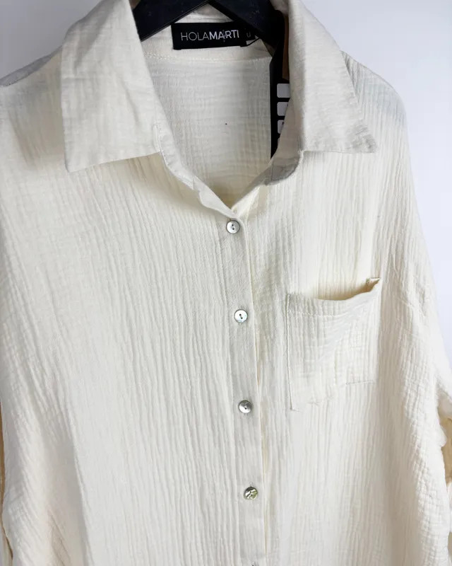 Camisa beige holamarti