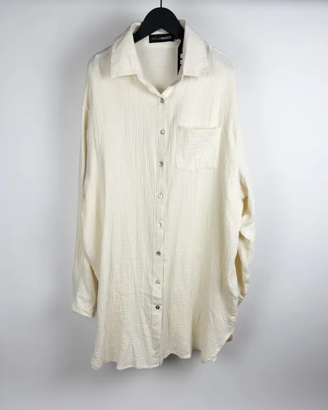 Camisa beige holamarti