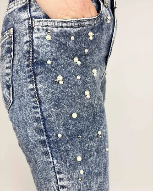 Jean chupin c/perlas marfinno