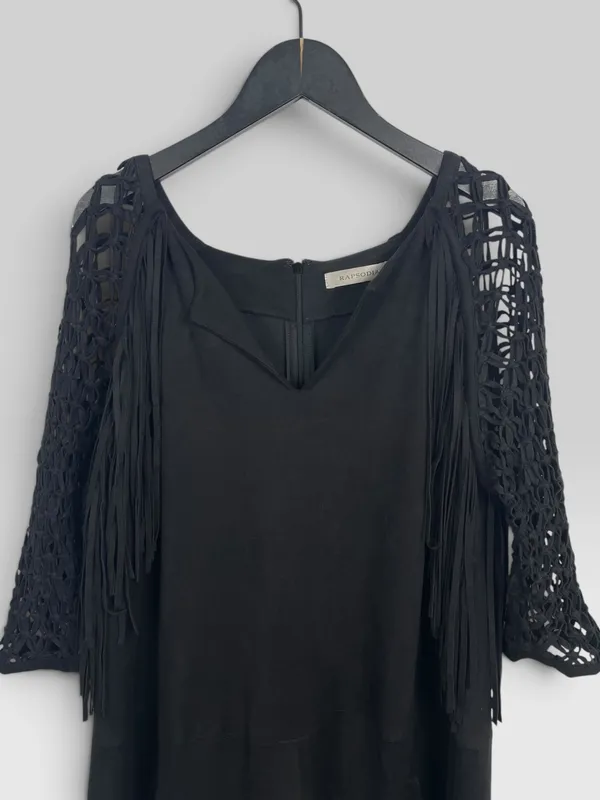 Vestido rapsodia gamuza