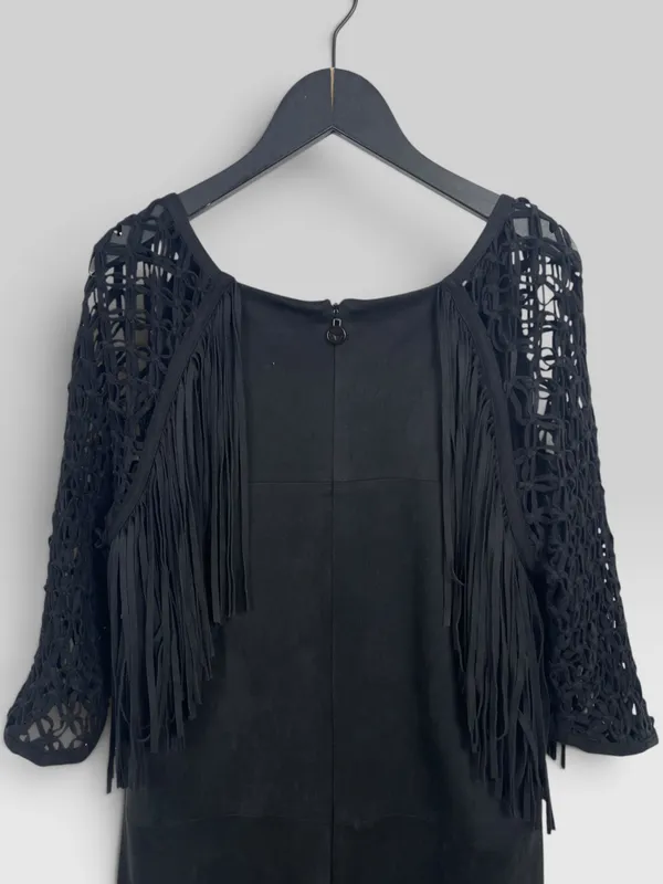 Vestido rapsodia gamuza