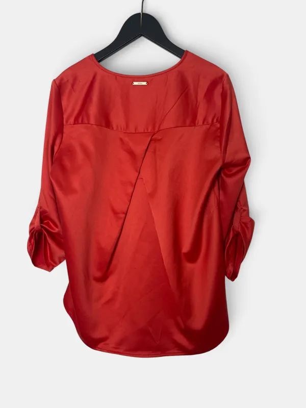 Blusa allie saten manga laga