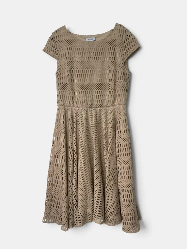Vestido max&co color nude