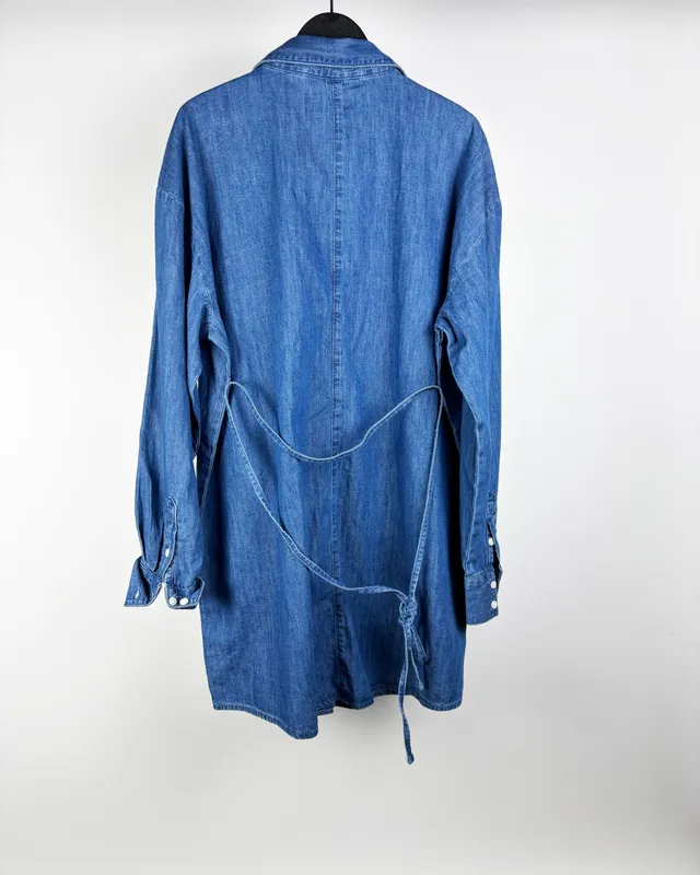 Camisa jean azul h&m mama