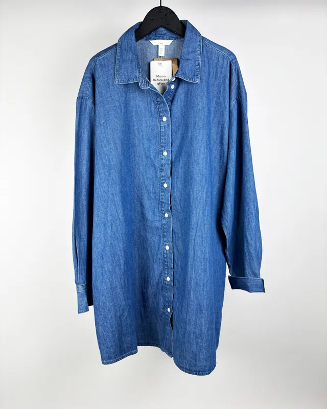 Camisa jean azul h&m mama