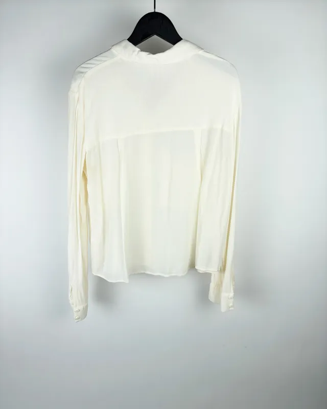 Camisa cruda corta zara