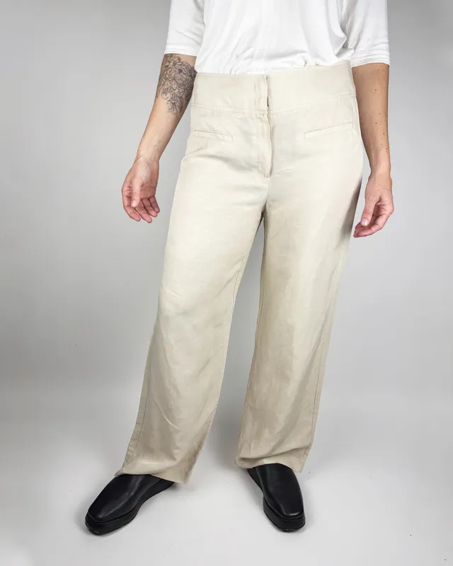 Pantalon recto beige cortelle