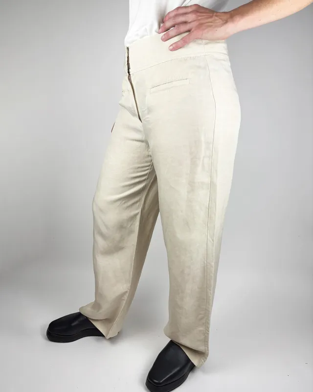 Pantalon recto beige cortelle
