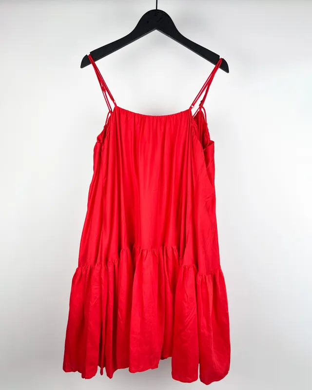 Vestido rojo h&m