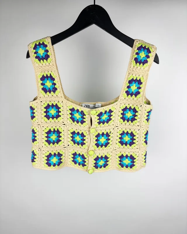Top crochet zara