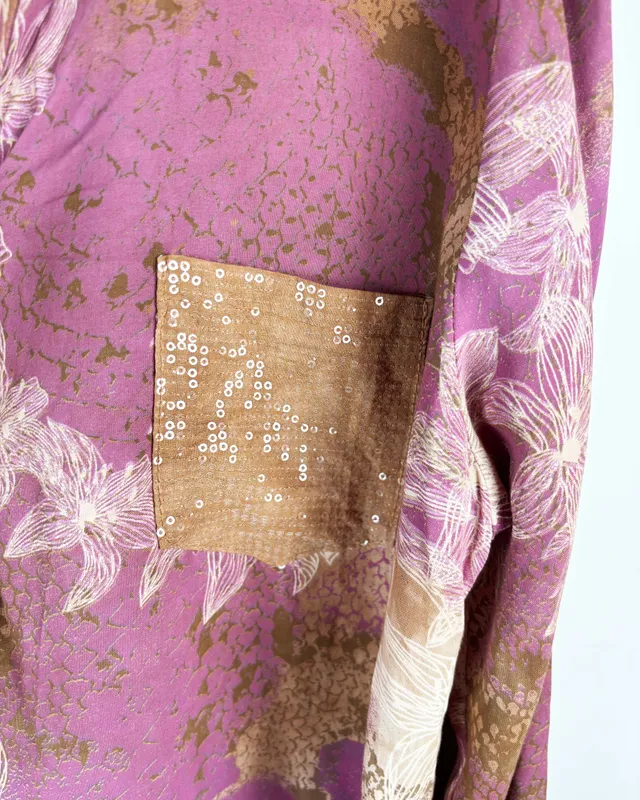 Blusa estampada made in italy