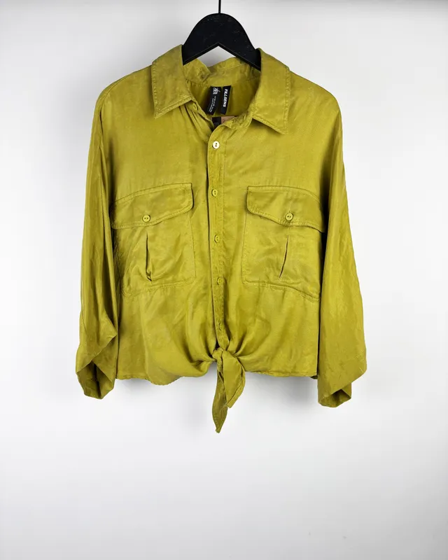 Camisa verde zara