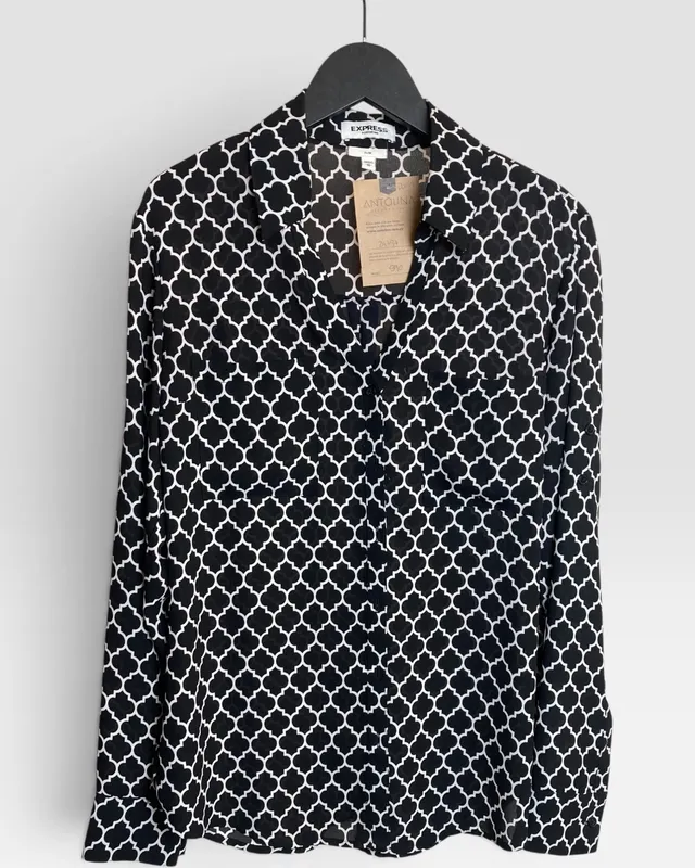 Camisa gasa negra express