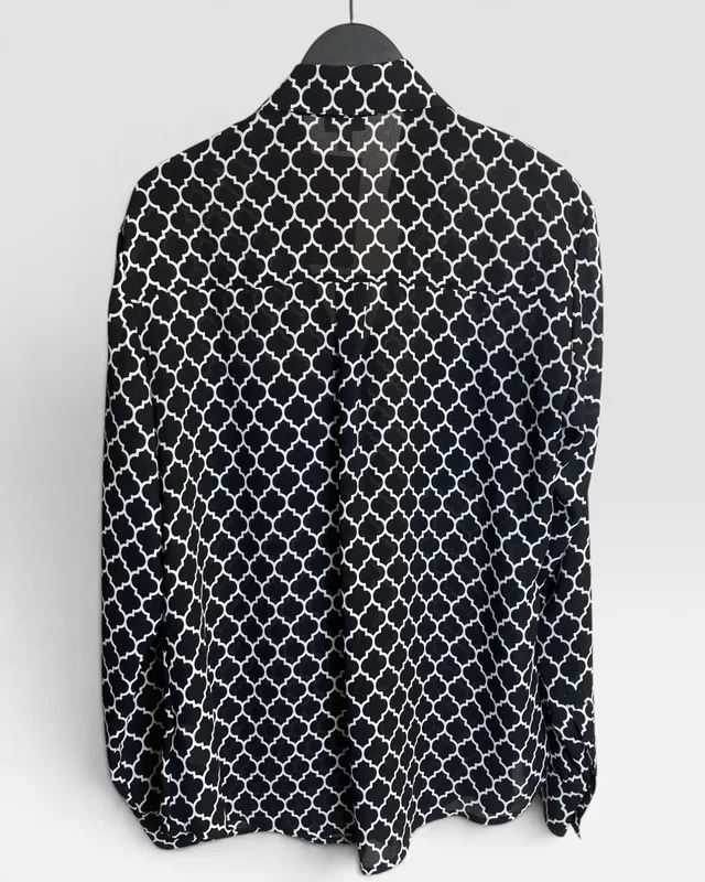 Camisa gasa negra express