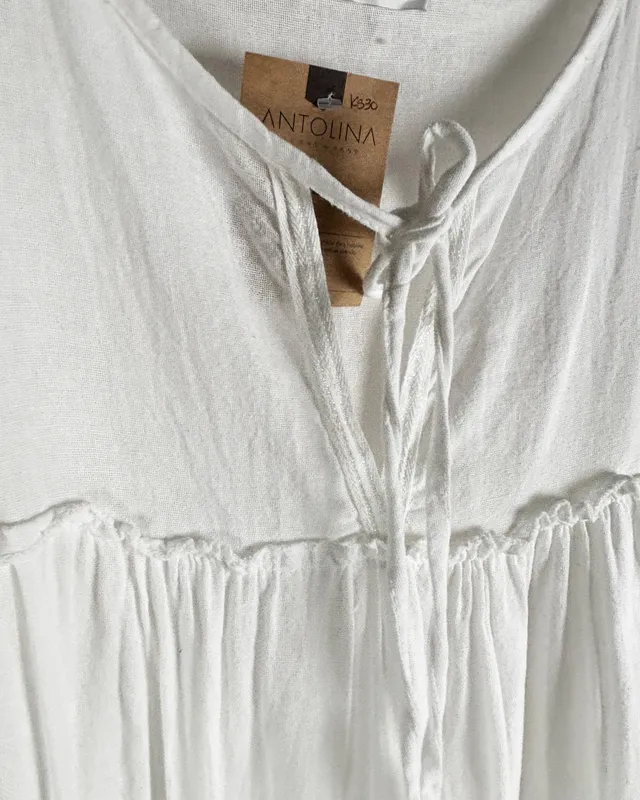 Vestido blanco made in italy