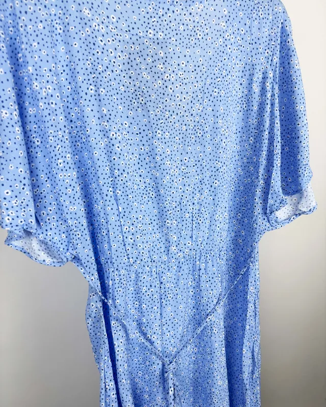 Vestido celeste mango