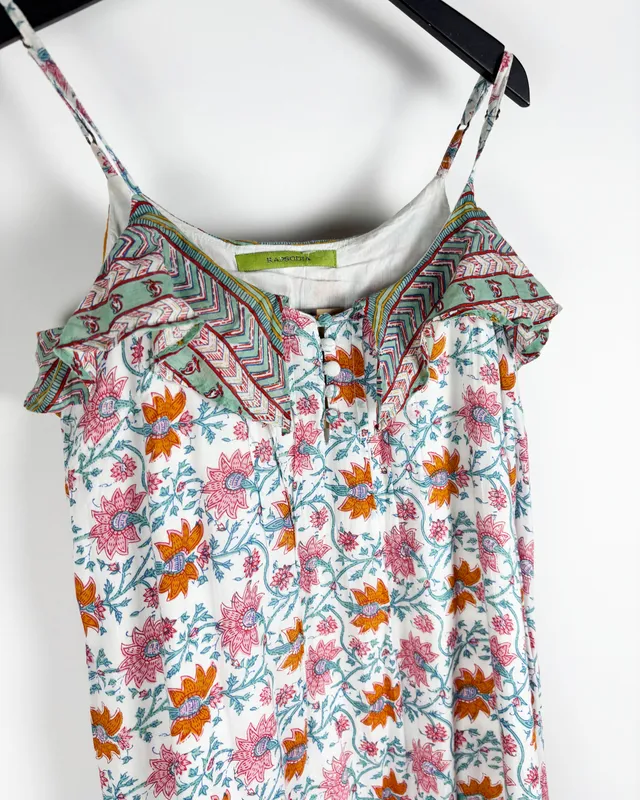 Vestido estampado rapsodia