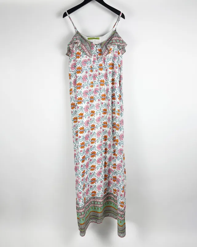 Vestido estampado rapsodia