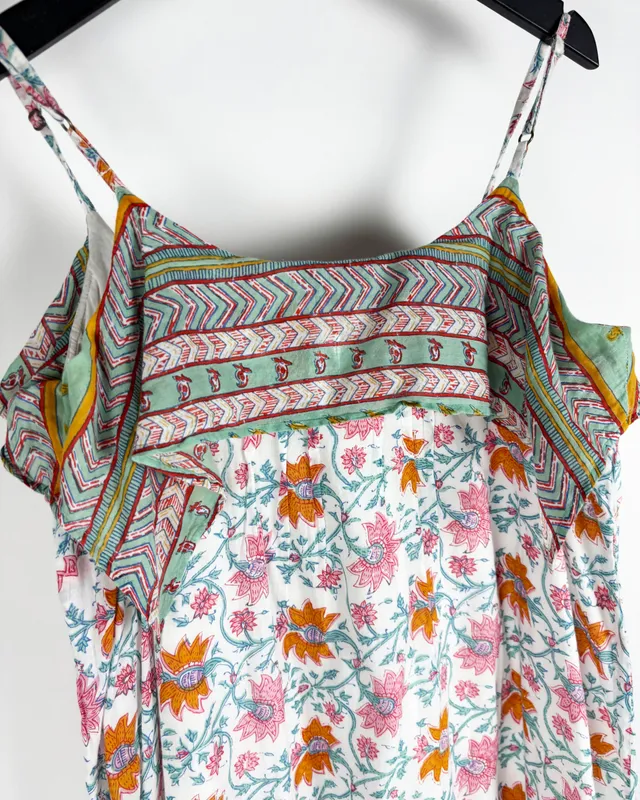 Vestido estampado rapsodia