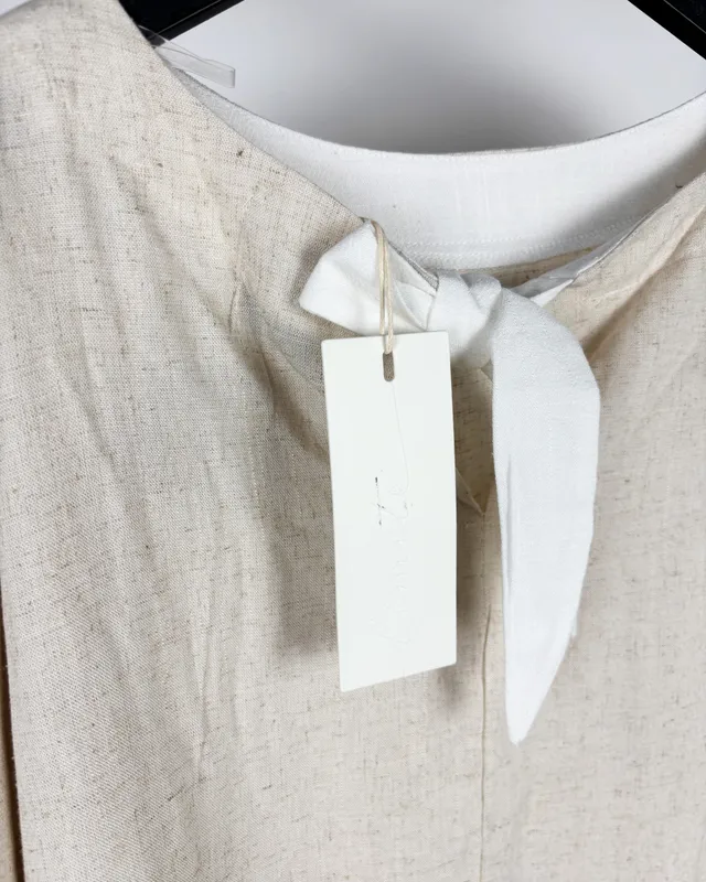 Blusa mc beige c/laso limite