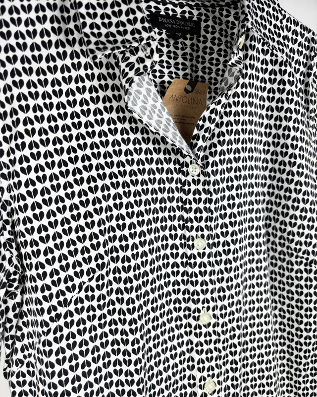 Camisa estampada banana republic