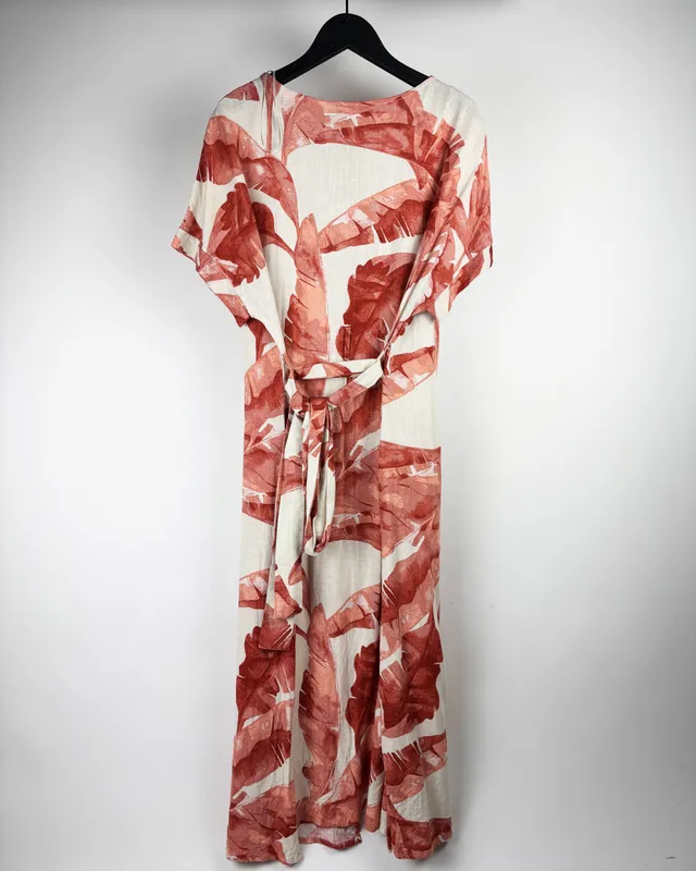 Vestido camisero estampado marfinno