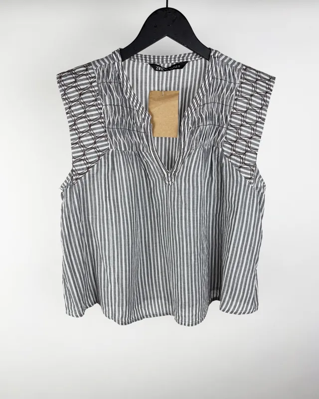 Blusa rayada zara