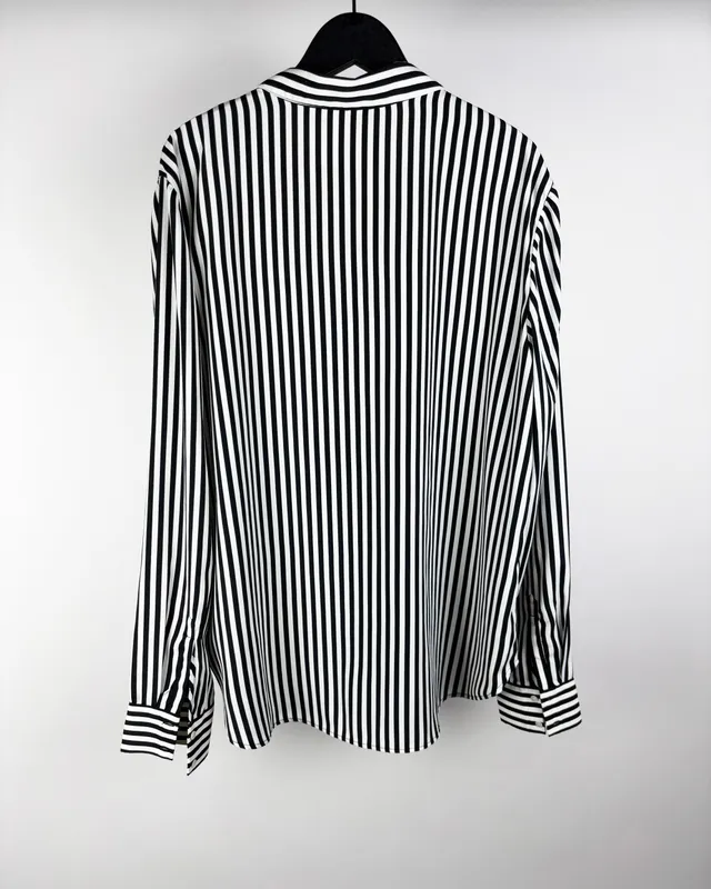 Camisa rayada b y n h&m