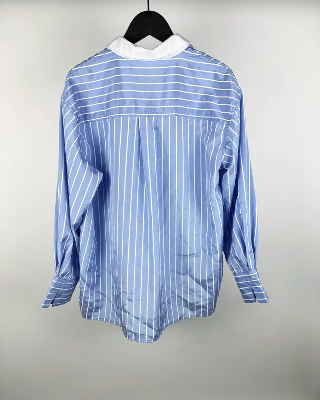 Camisa celeste rayada minot