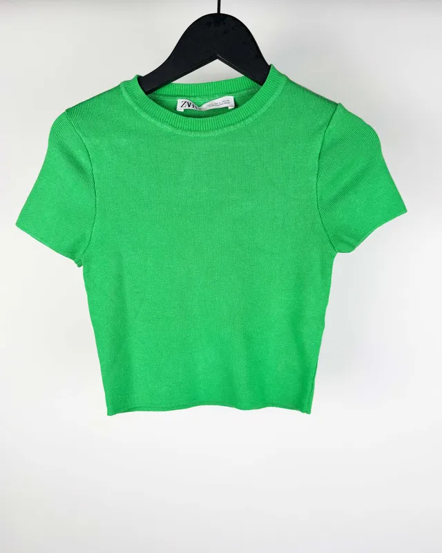 Remera verde zara