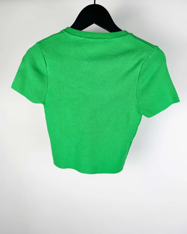 Remera verde zara