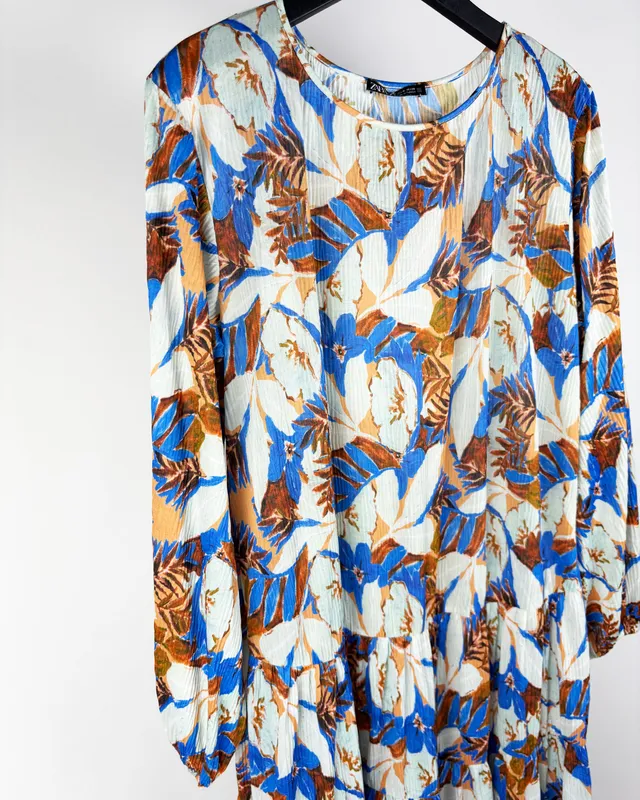 Vestido estampado zara