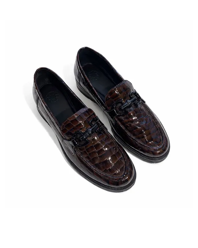 Mocasines rosa rosa croco