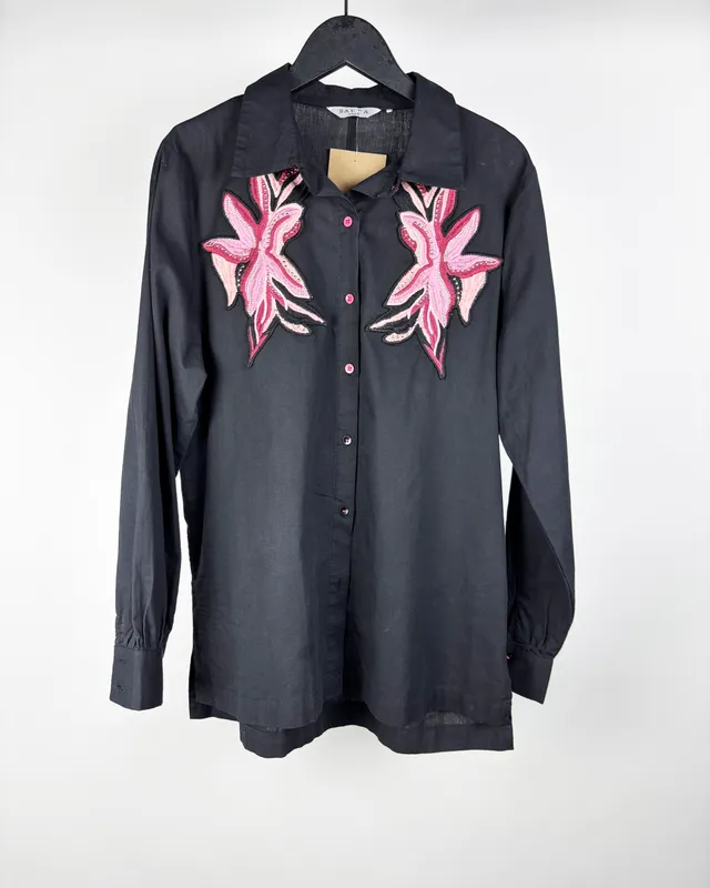 Camisa ml negra saura