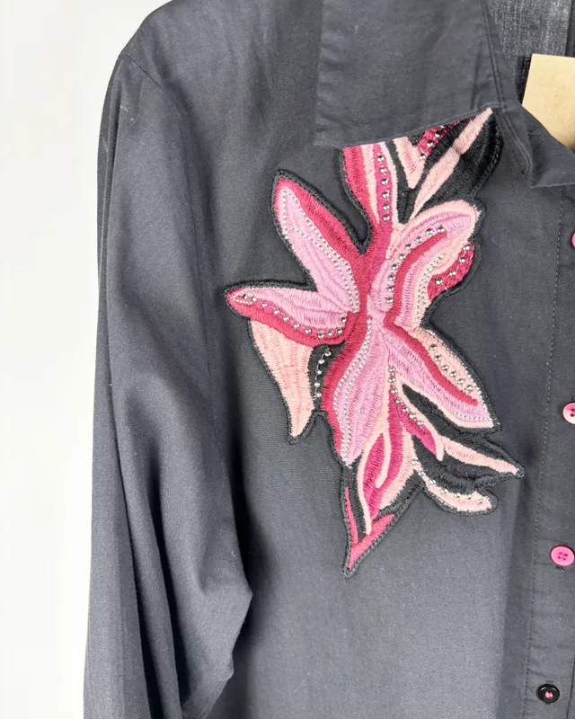 Camisa ml negra saura