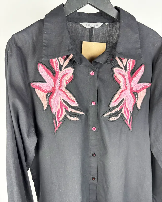 Camisa ml negra saura